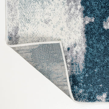 Zoe Contemporary Bohemian Abstract Marble Area Rug